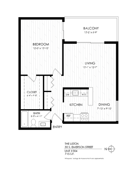 30 S Emerson Street Studio-2 Beds Apartment for Rent - Photo Gallery 17